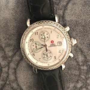 Michelle watch, 4 bands and original suede case.